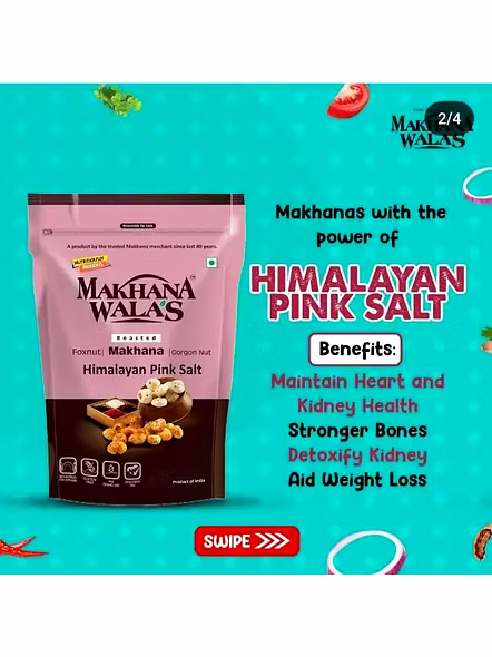 Makhana Wala Pink Salt Himalay Roasted Makhana (70 G)-2