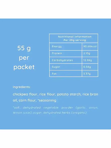 Natch Popped Chips Garlic N Herb (55 G)-1