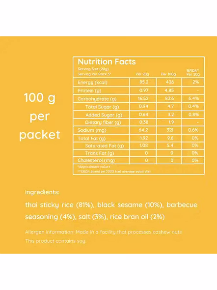 Natch Rice Chips Barbecue (95 G)-1