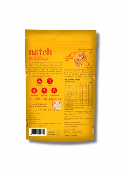 Natch Rice Chips Sesame (100 G)-1