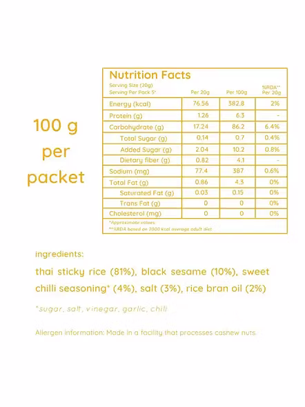 Natch Rice Chips Sweet Chilli (100 G)-1