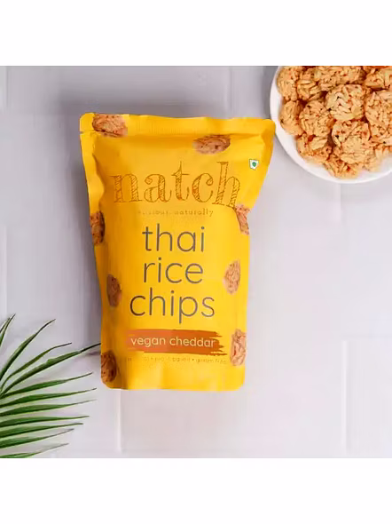 Natch Rice Chips Vegan Cheddar (95 G)-1