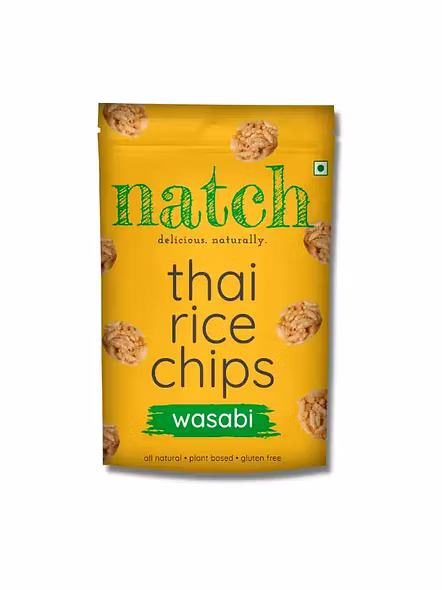 Natch Rice Chips Wasabi (100 G)-1314