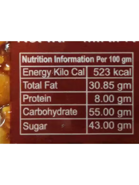 Nutritius Chikki Rajgira Peanut (26 G)-1