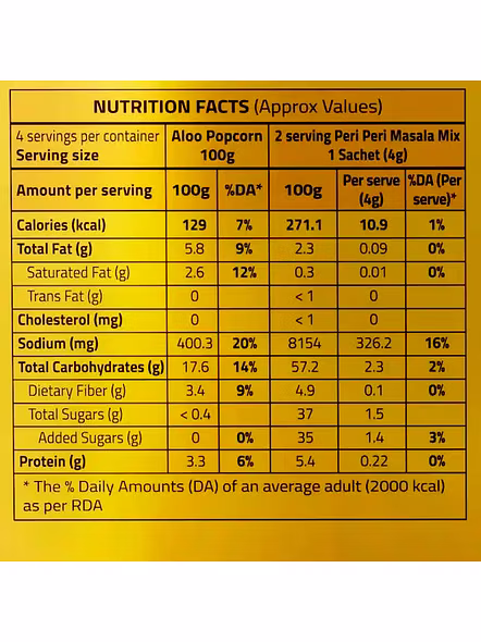 Hungritos Aloo Popcorn Frozen (350 G)-2