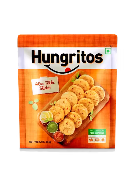 Hungritos Aloo Tikki Slider Frozen (350 G)-1378