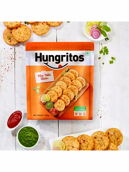 Hungritos Aloo Tikki Slider Frozen (350 G)-1