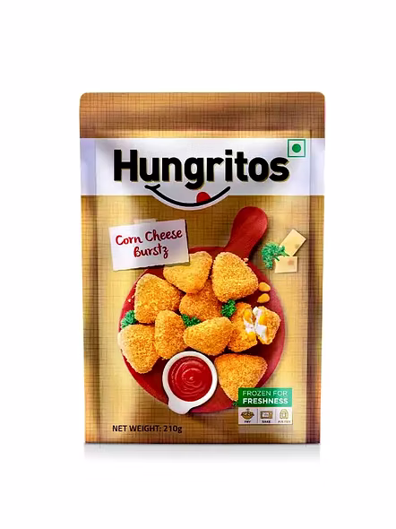 Hungritos Corn Cheese Burstz Frozen (250 G)-1380
