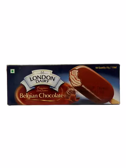 London Dairy Ice Cream Belgian Chocolat Sticks (110 Ml)-1396