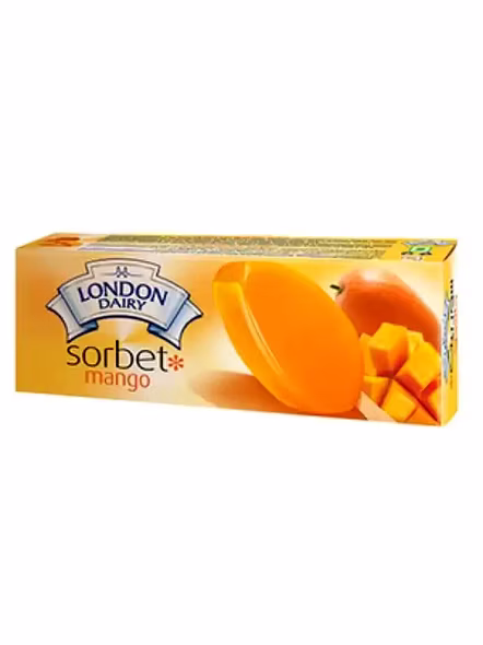 London Dairy Ice Cream Sorbet Mango Sticks (110 Ml)-1401