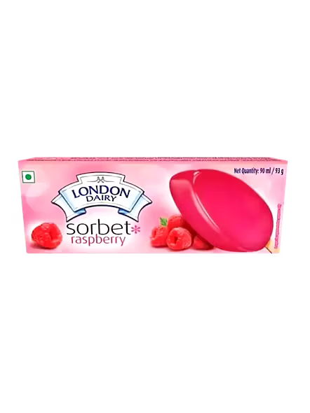 London Dairy Ice Cream Sorbet Raspberry Sticks (110 Ml)-1402