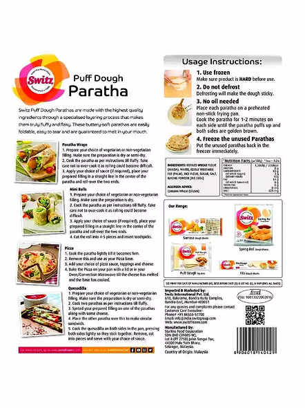 Switz Puff Paratha (400 G)-1