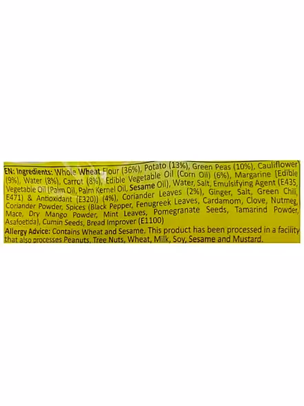 Vadilal Paratha Mix Vegetable (4 Pcs)-2