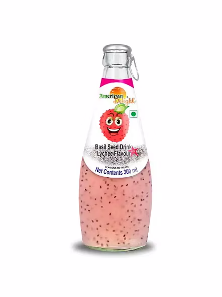 American Delite Basil Seeds Drink Lychee (300 Ml)-3
