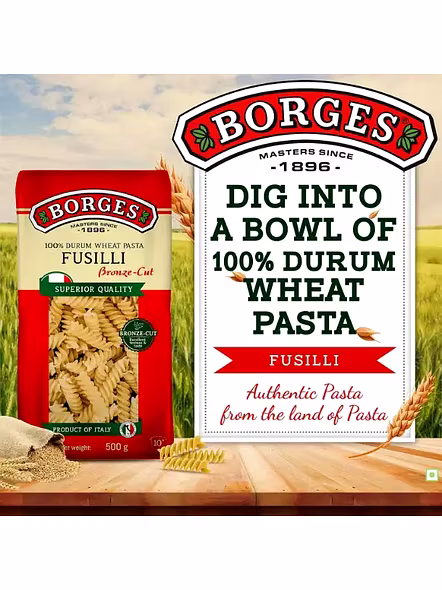 Borges Pasta Fusilli Pasta (500 G)-1