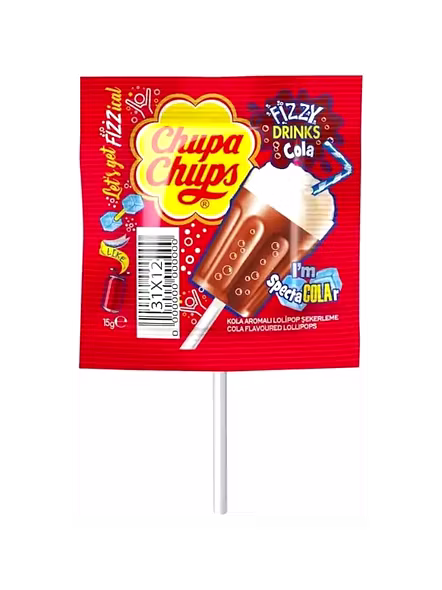 Chupa Chups Lolipop Fizzy Cola Drinks (15 G)-1514