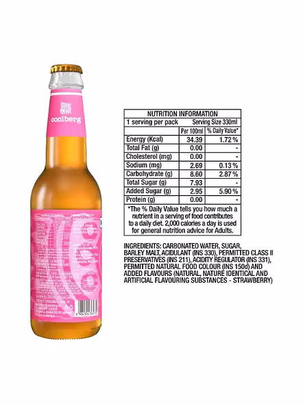 Coolberg Strawberry Bottle (330 Ml)-1