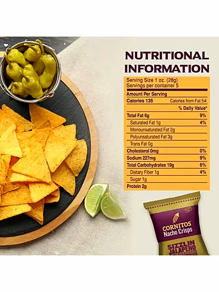 Cornitos Nacho Jalapeno Sizzlin (150 G)-2