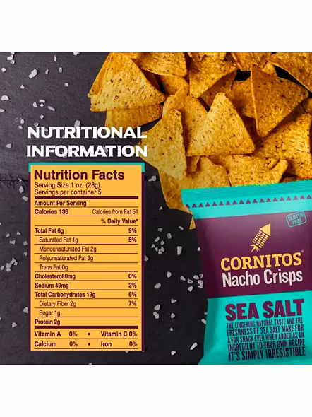 Cornitos Nacho Sea Salt (150 G)-3