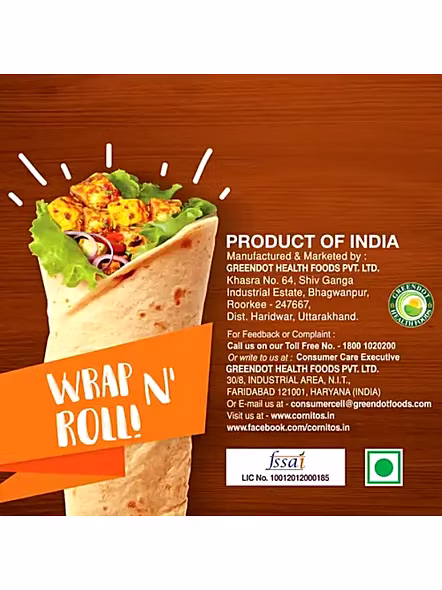 Cornitos Tortilla Wrap Whole Wheat (6 Pcs)-3