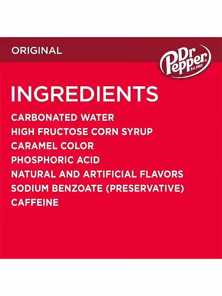 Dr Pepper Soft Drink Tin Red (330 G)-1