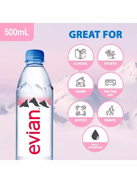 Evian Mineral Water (500 Ml)-3