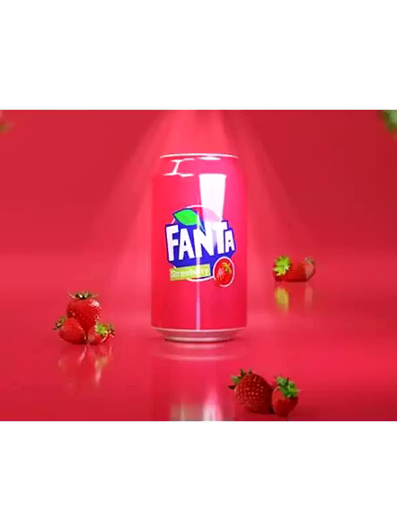 Fanta Strawberry Flavoured Drink (320 Ml)-1
