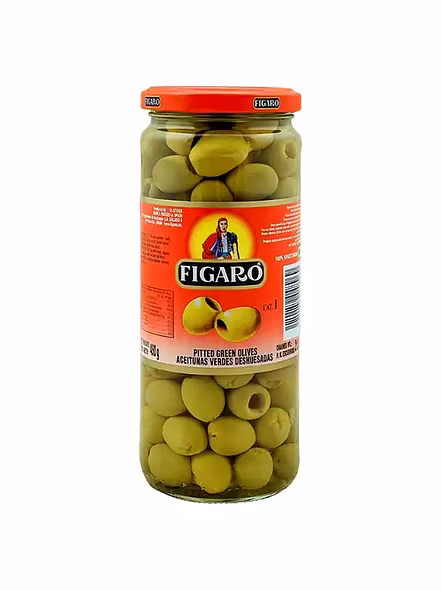 Figaro Olives Green Pitted (450 G)-1585