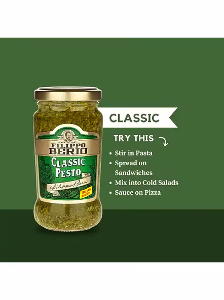 Filippo Berio Pesto Classic Green (190 G)-2