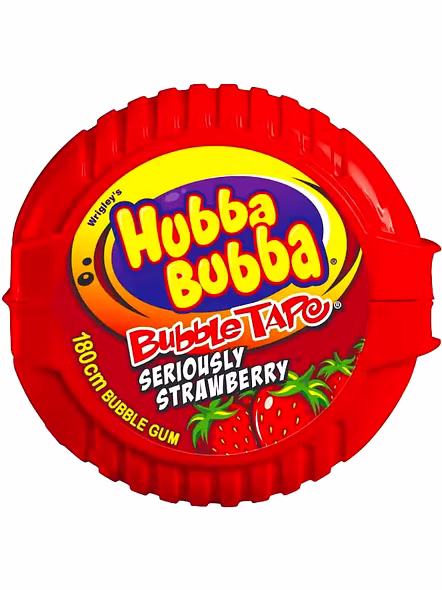 Hubba Bubble Tape Strawberry Red (125 G)-1625