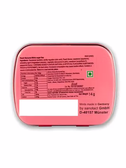 Impact Mint Peach Sugar Free (14 G)-1