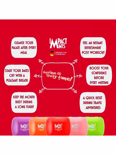 Impact Mint Strawberry Sugar Free (14 G)-3