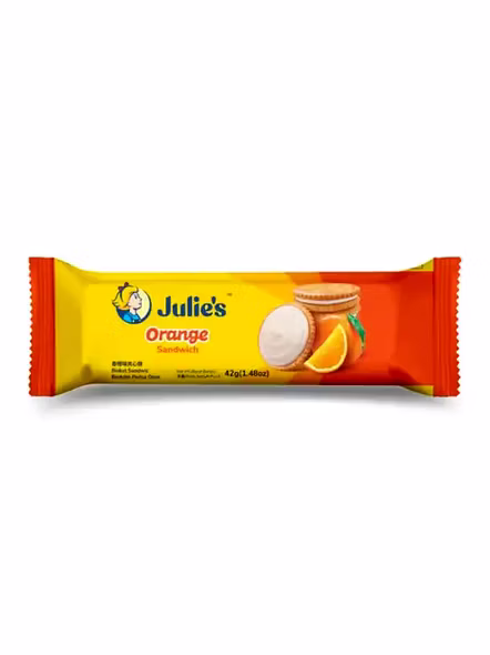 Julies Le-Mond Orange Sandwich Biscuits (42 G)-1656