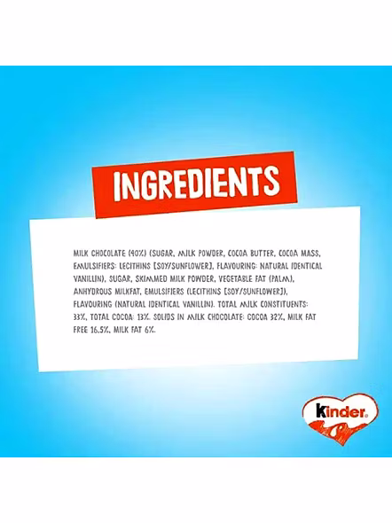 Kinder Chocolate 4 Bars Box (50 G)-1