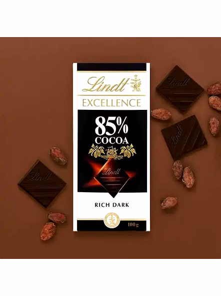 Lindt Excellence 85 % Cocoa Dark Chocolate (100 G)-1