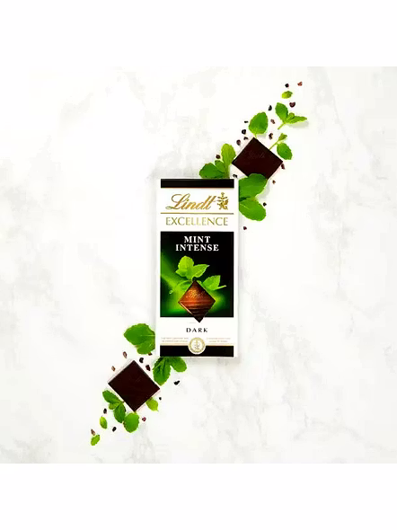 Lindt Excellence Mint Intense Dark Chocolate (100 G)-3