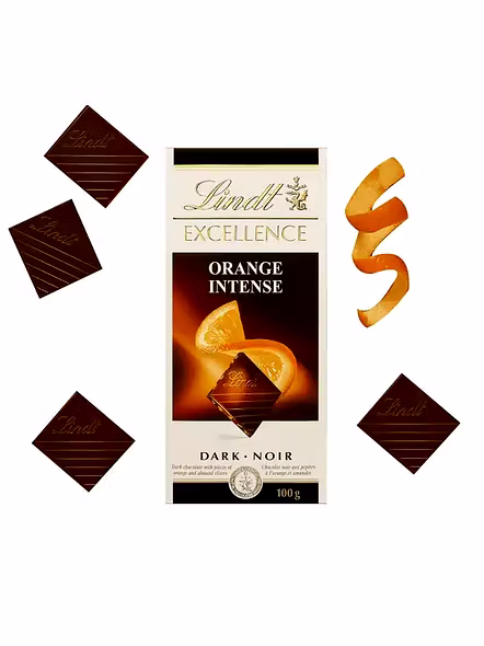 Lindt Excellence Orange Intence Chocolate (100 G)-1