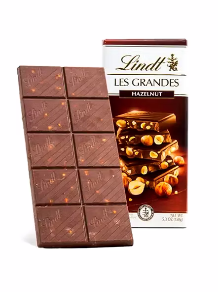 Lindt Les Grandes 34% Hazelnut Dark Chocolate (150 G)-2