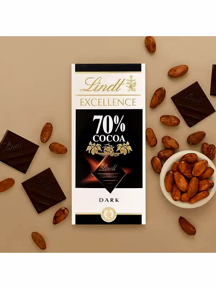 Lindt Lindor Bar 70% Extra Dark Chocolate (100 G)-1