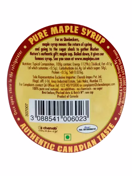 Maple Joe In Maple Syrup (150 G)-1