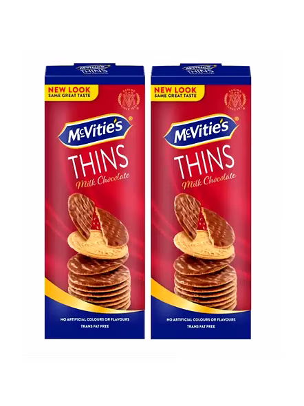 McVities Thins Milk Chocolate Biscuits (150 G)-1742