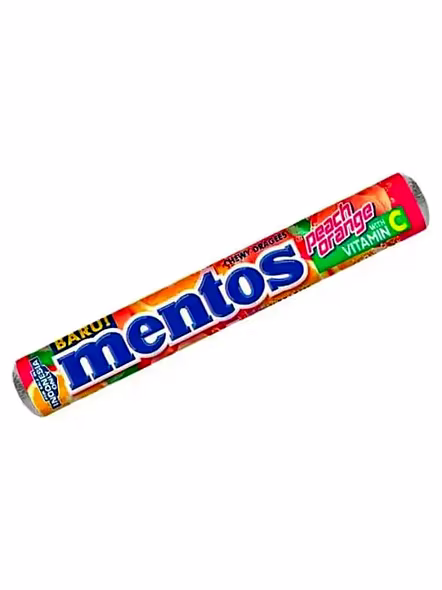 Mentos Peach Orange Roll (29 G)-1747