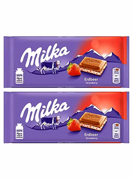 Milka Erdbeer Strawberry Chocolate (100 G)-1750