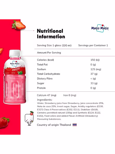 Mogu Strawberry Juice (320 Ml)-3