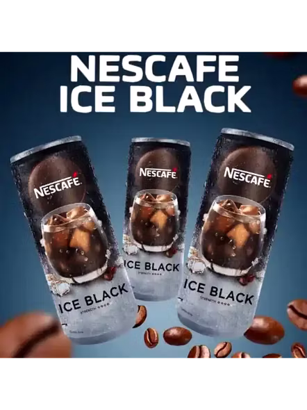 Nescafe Ice Black Cold Coffee Can (220 Ml)-3