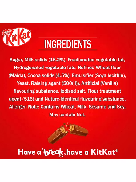 Nestle Kit Kat 2Finger Cocoa Plain (17 G)-2