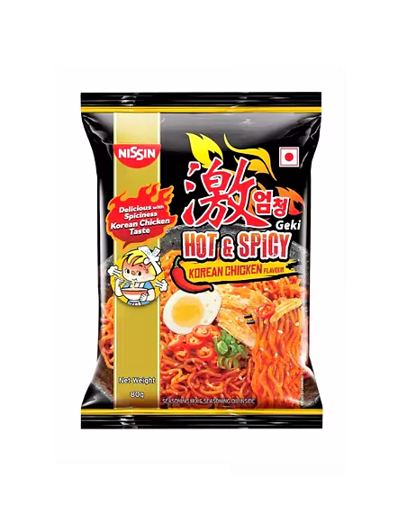 Nissin Top Ramen Korean Cheese Hot N Spicy Noodles (80 G)-1