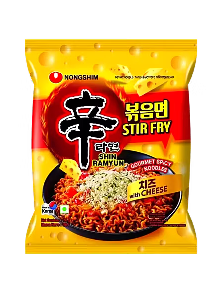 Nongshim Stir Fry With Cheese Noodles (136 G)-1818