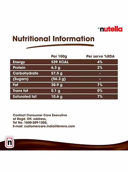 Nutella Chocolate Hazelnut Spread (180 G)-3