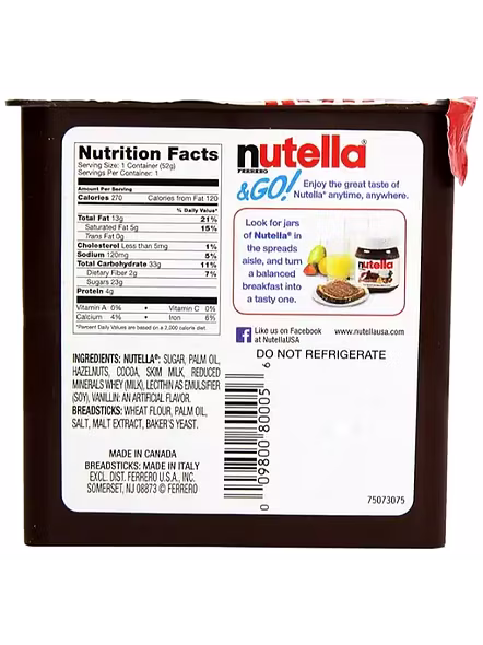 Nutella Go Stick Sprede With Bread Stick (48 G)-1